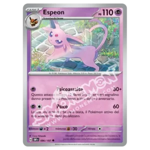 Espeon 086/197 Ossidiana Infuocata Reverse (IT)