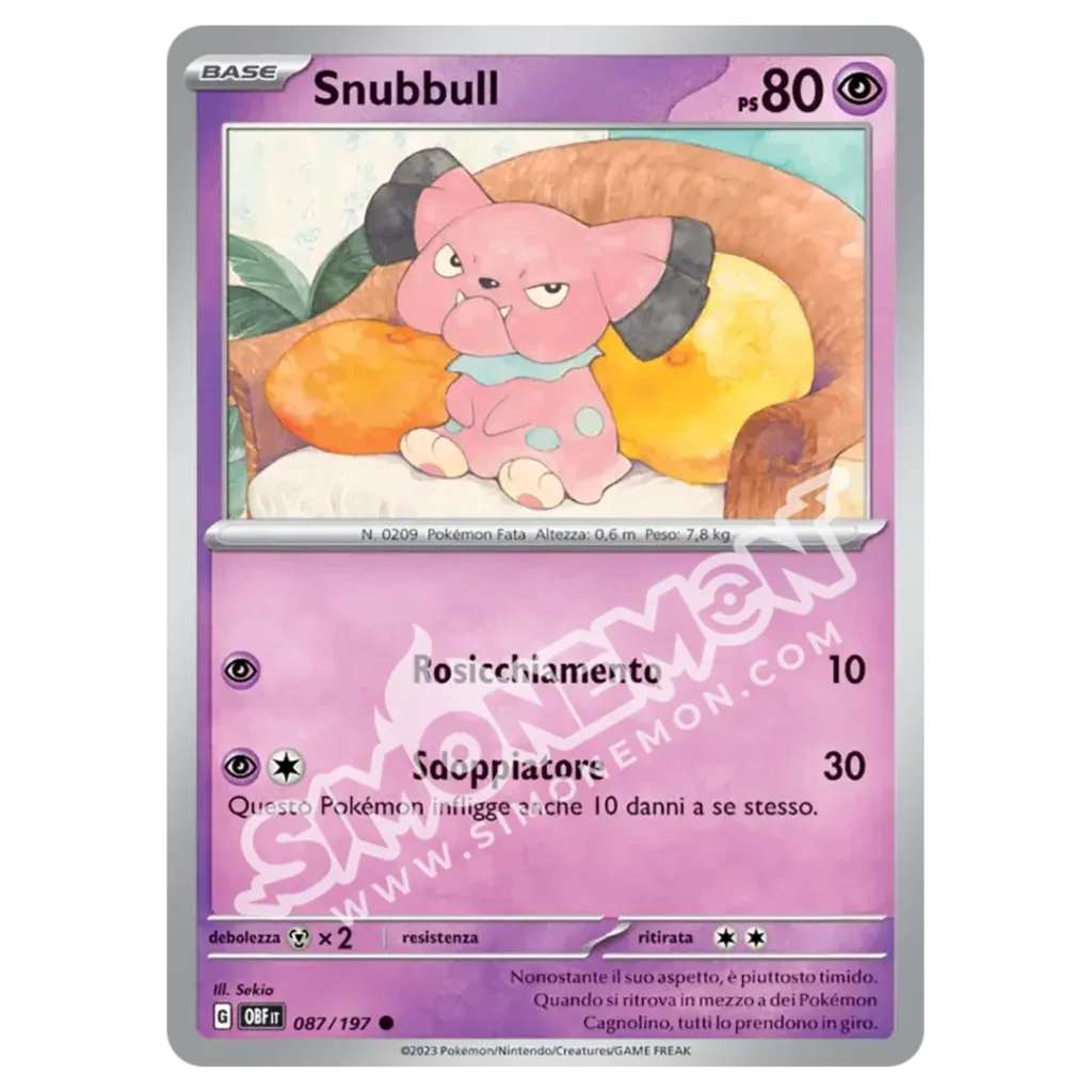 Snubbull 087/197 Ossidiana Infuocata Reverse (IT)