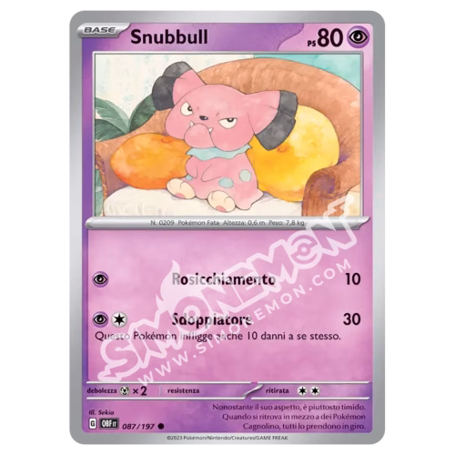 Snubbull 087/197 Ossidiana Infuocata Reverse (IT)