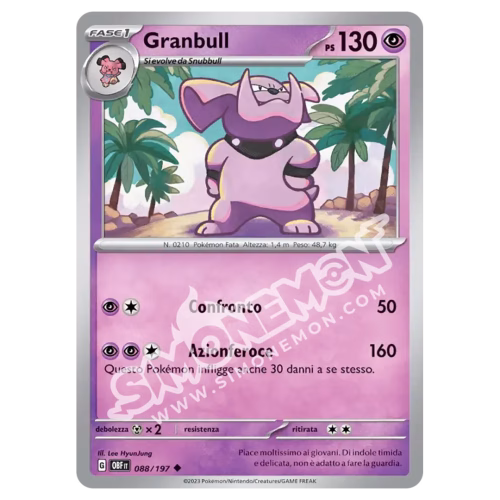 Granbull 088/197 Ossidiana Infuocata (IT)