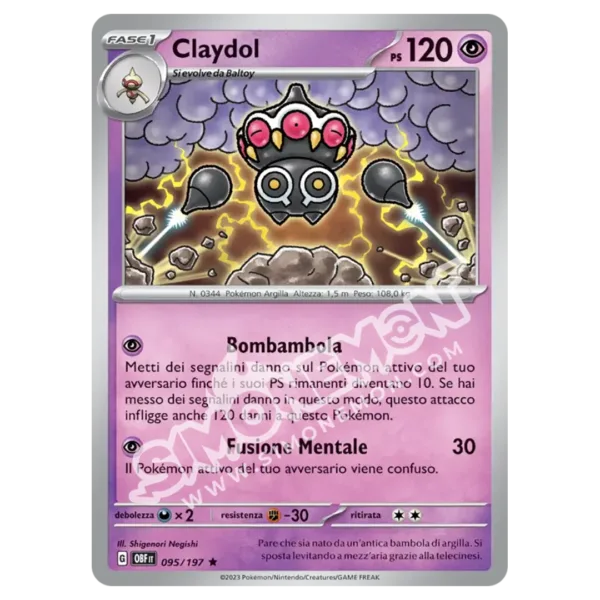 Claydol 095/197 Ossidiana Infuocata Foil (IT)