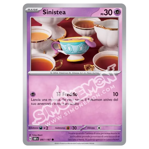 Sinistea 097/197 Ossidiana Infuocata Reverse (IT)
