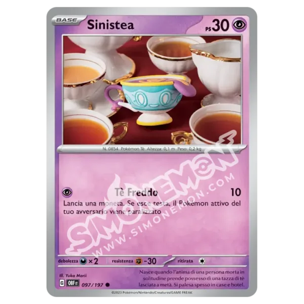 Sinistea 097/197 Ossidiana Infuocata Reverse (IT)