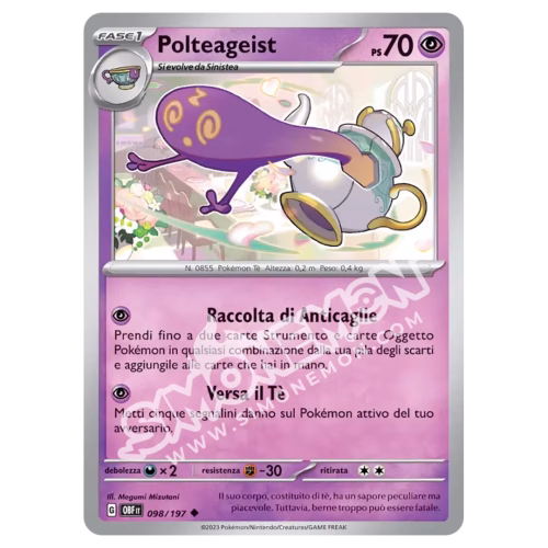 Polteageist 098/197 Ossidiana Infuocata Reverse (IT)