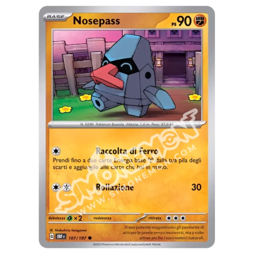 Nosepass 107/197 Ossidiana Infuocata Reverse (IT)