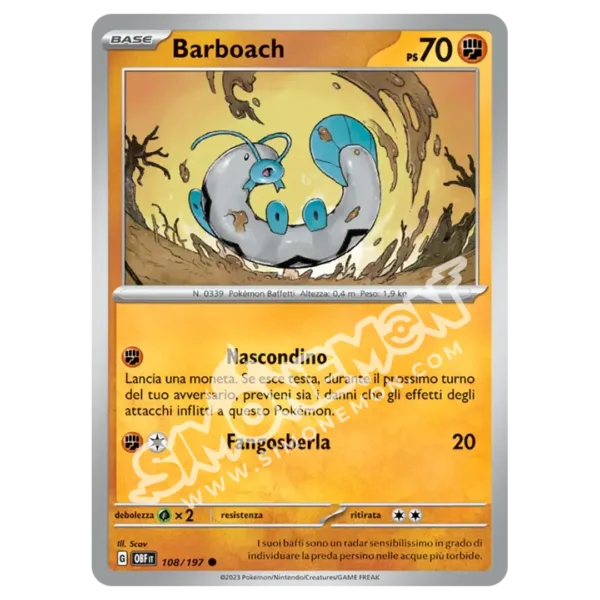 Barboach 108/197 Ossidiana Infuocata Reverse (IT)