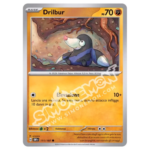 Drilbur 111/197 Ossidiana Infuocata Reverse (IT)