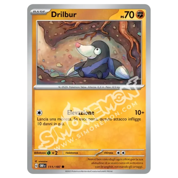 Drilbur 111/197 Ossidiana Infuocata Reverse (IT)