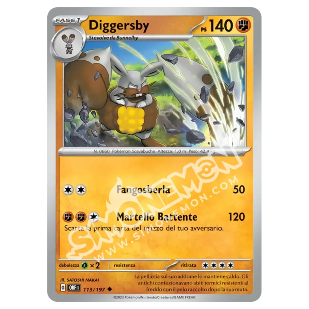 Diggersby 113/197 Ossidiana Infuocata Reverse (IT)