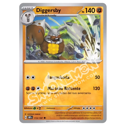 Diggersby 113/197 Ossidiana Infuocata Reverse (IT)