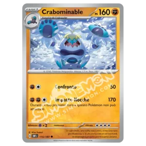 Crabominable 115/197 Ossidiana Infuocata Reverse (IT)