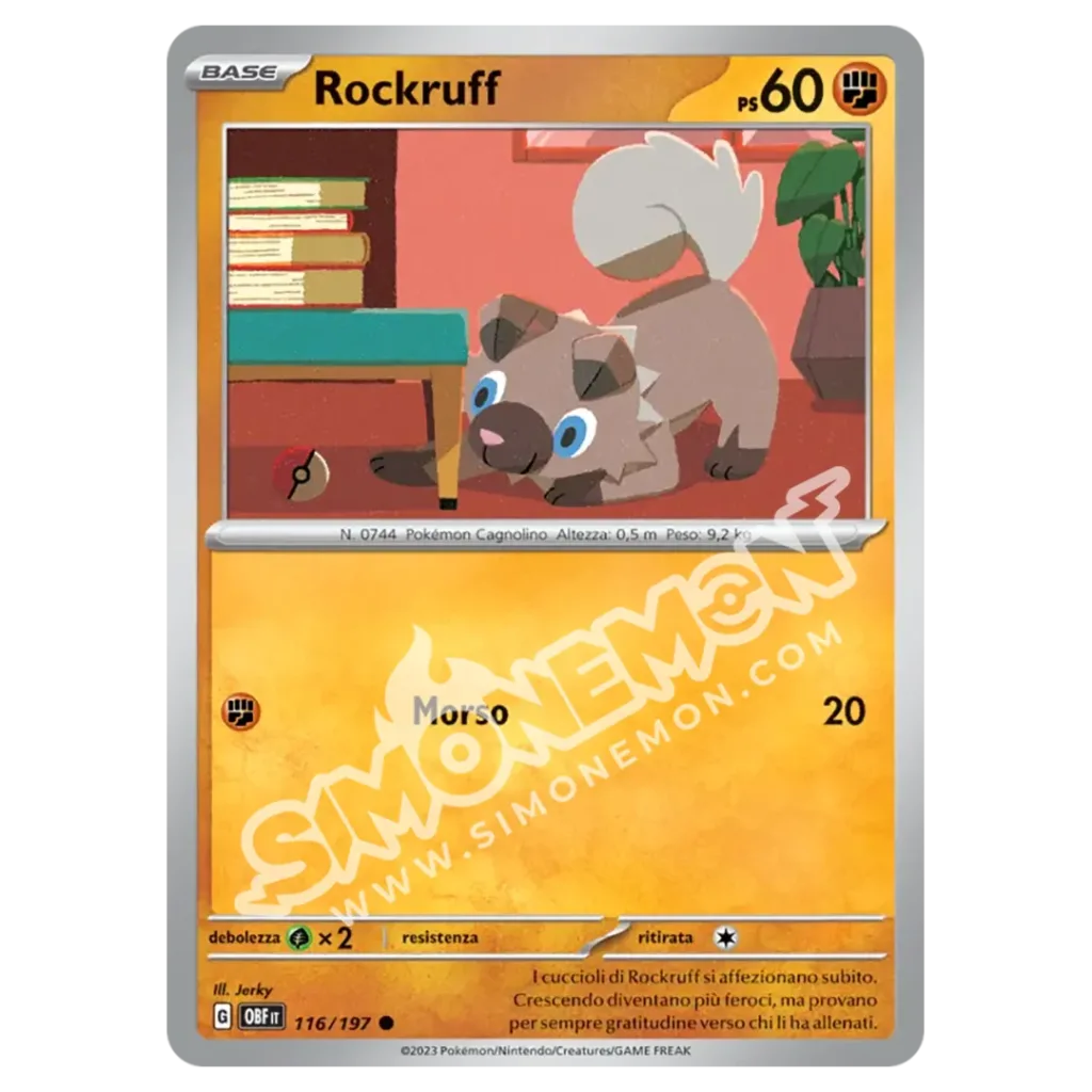 Rockruff 116/197 Ossidiana Infuocata (IT)