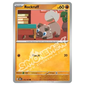 Rockruff 116/197 Ossidiana Infuocata Reverse (IT)