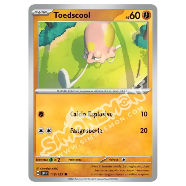 Toedscool 118/197 Ossidiana Infuocata Reverse (IT)