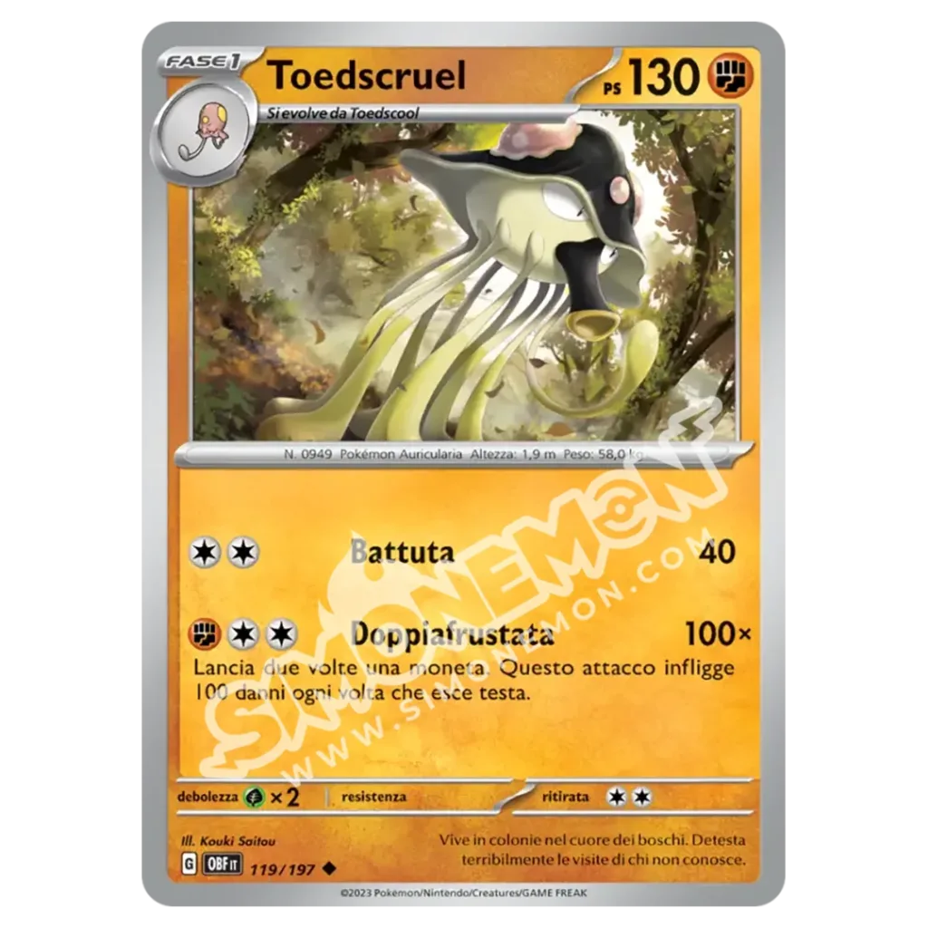 Toedscruel 119/197 Ossidiana Infuocata  (IT)