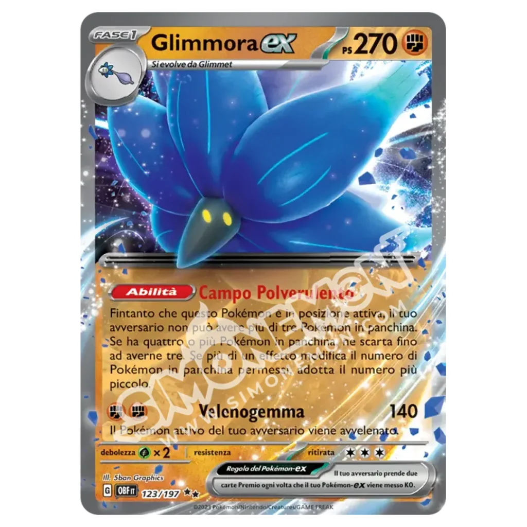 Glimmora-ex 123/197 Ossidiana Infuocata  (IT)