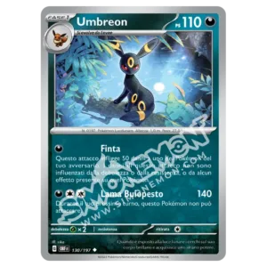 Umbreon 130/197 Ossidiana Infuocata Reverse (IT)