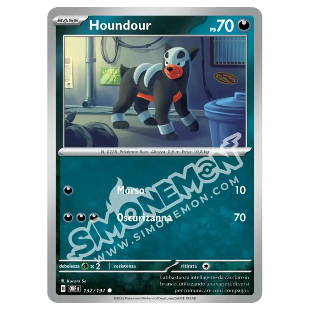 Houndour 132/197 Ossidiana Infuocata  (IT)