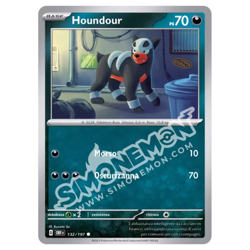 Houndour 132/197 Ossidiana Infuocata (IT)