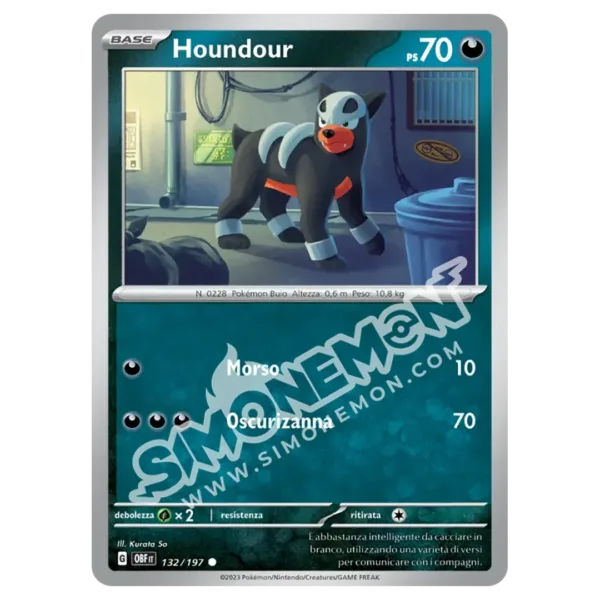 Houndour 132/197 Ossidiana Infuocata  (IT)