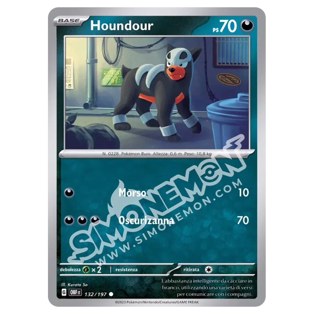Houndour 132/197 Ossidiana Infuocata (IT)