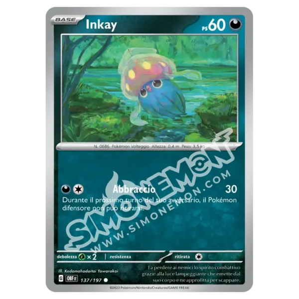 Inkay 137/197 Ossidiana Infuocata Reverse (IT)