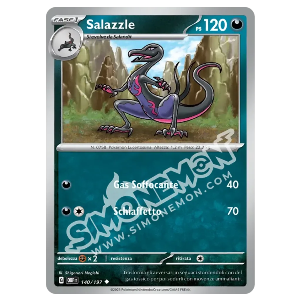 Salazzle 140/197 Ossidiana Infuocata (IT)