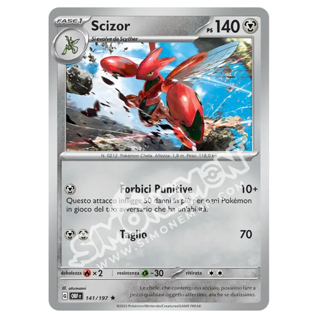 Scizor 141/197 Ossidiana Infuocata (IT)