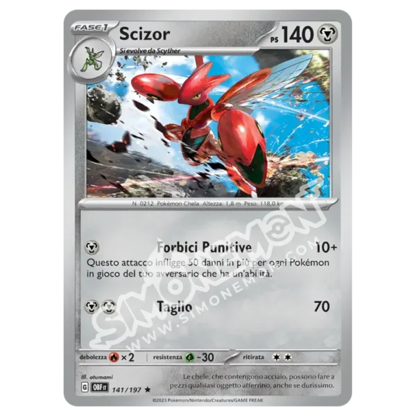 Scizor 141/197 Ossidiana Infuocata (IT)