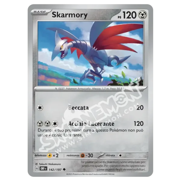 Skarmory 142/197 Ossidiana Infuocata  (IT)