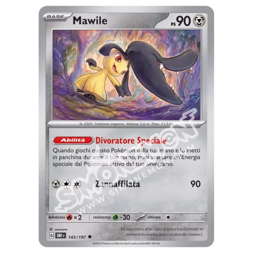 Mawile 143/197 Ossidiana Infuocata (IT)