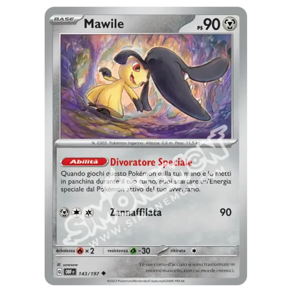 Mawile 143/197 Ossidiana Infuocata  (IT)