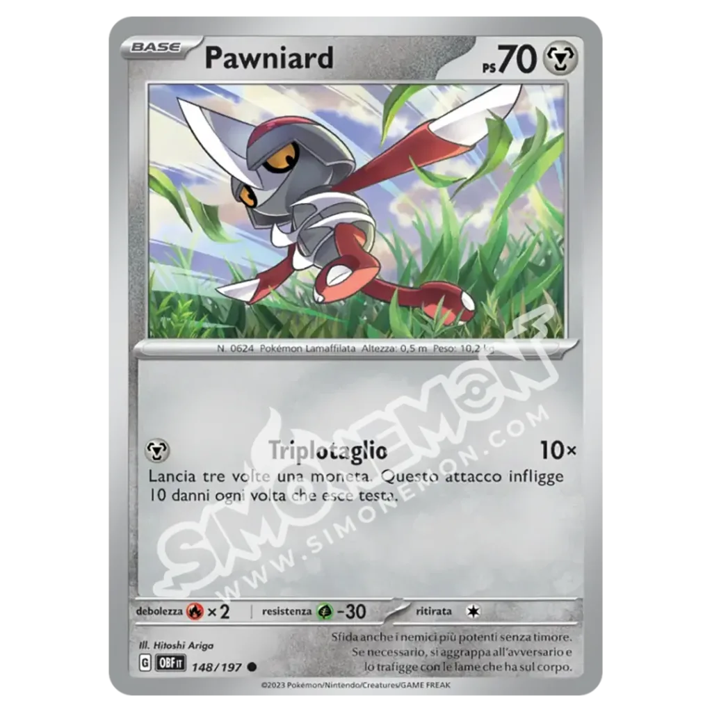 Pawniard 148/197 Ossidiana Infuocata Foil (IT)