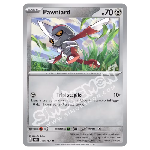 Pawniard 148/197 Ossidiana Infuocata Foil (IT)