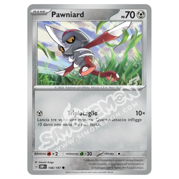 Pawniard 148/197 Ossidiana Infuocata Foil (IT)