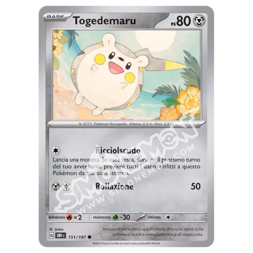 Togedemaru 151/197 Ossidiana Infuocata (IT)