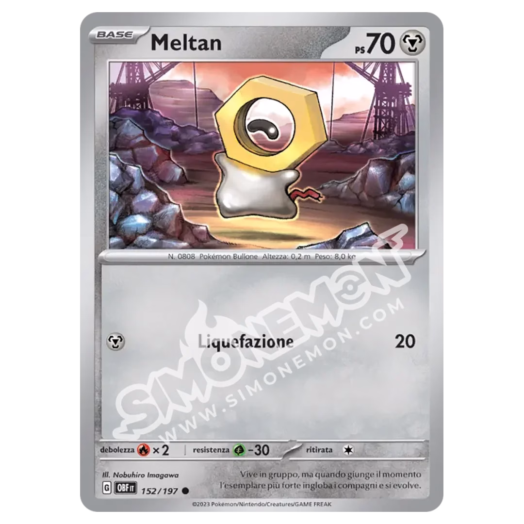 Meltan 152/197 Ossidiana Infuocata Reverse (IT)