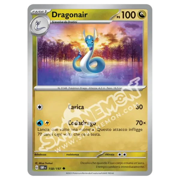 Dragonair 158/197 Ossidiana Infuocata Reverse (IT)