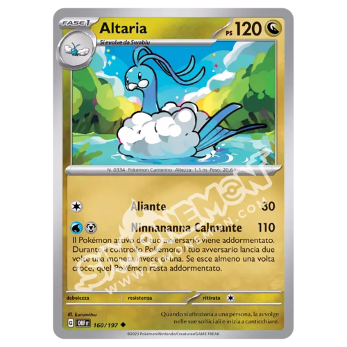Altaria 160/197 Ossidiana Infuocata (IT)