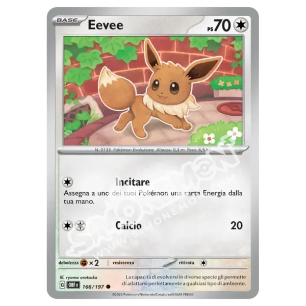 Eevee 166/197 Ossidiana Infuocata  (IT)