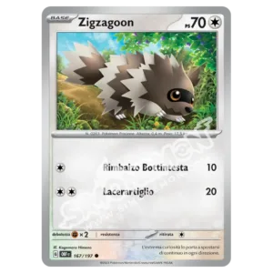Zigzagoon 167/197 Ossidiana Infuocata Reverse (IT)