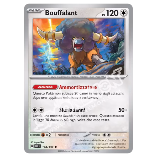 Bouffalant 174/197 Ossidiana Infuocata (IT)