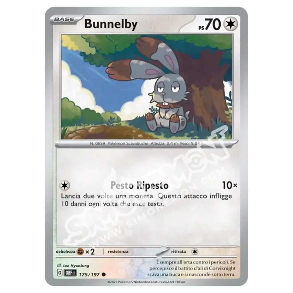 Bunnelby 175/197 Ossidiana Infuocata Reverse (IT)