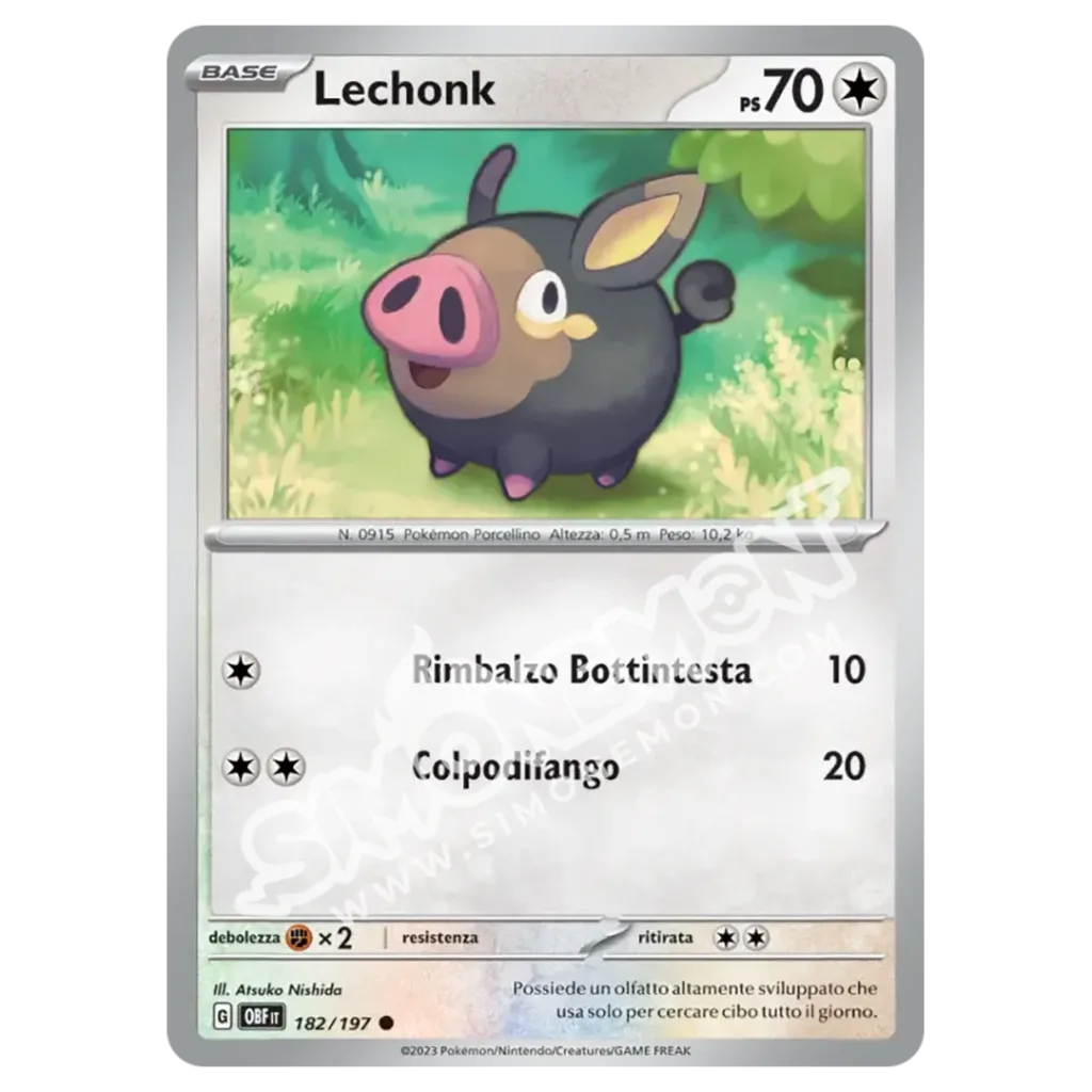 Lechonk 182/197 Ossidiana Infuocata Reverse (IT)