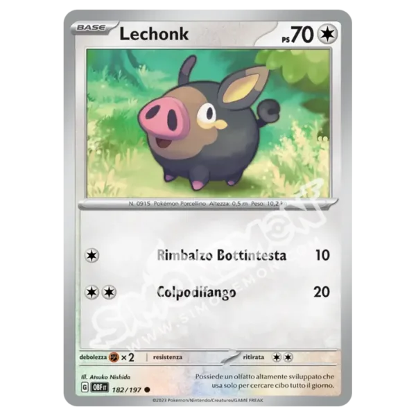 Lechonk 182/197 Ossidiana Infuocata Reverse (IT)