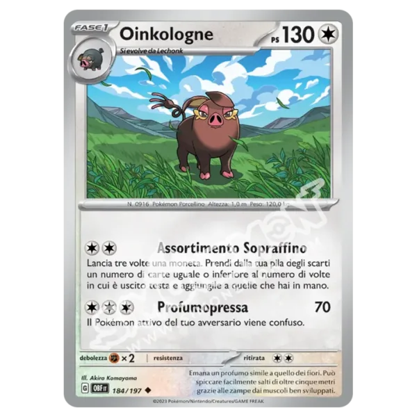 Oinkologne 184/197 Ossidiana Infuocata Reverse (IT)