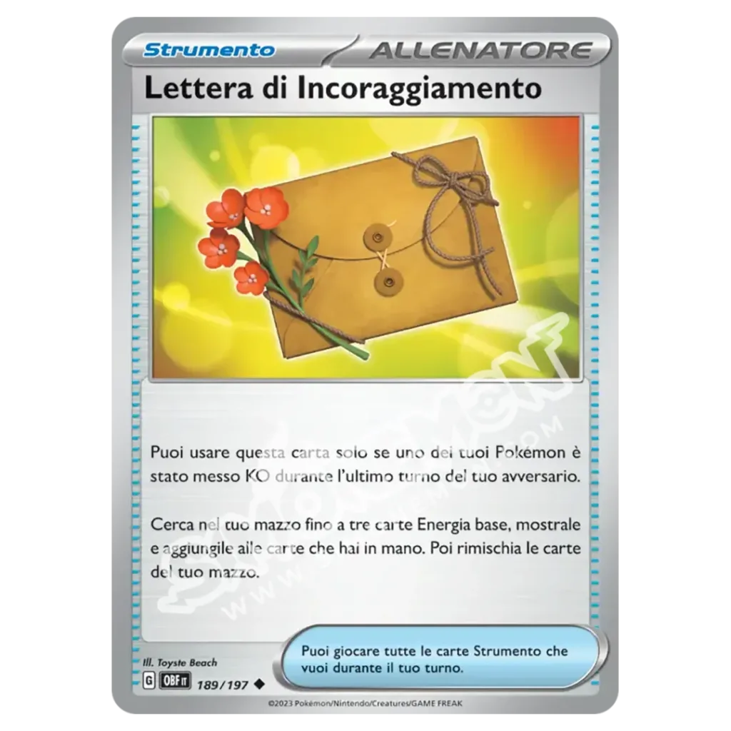 Lettera di Incoraggiamento 189/197 Ossidiana Infuocata (IT)