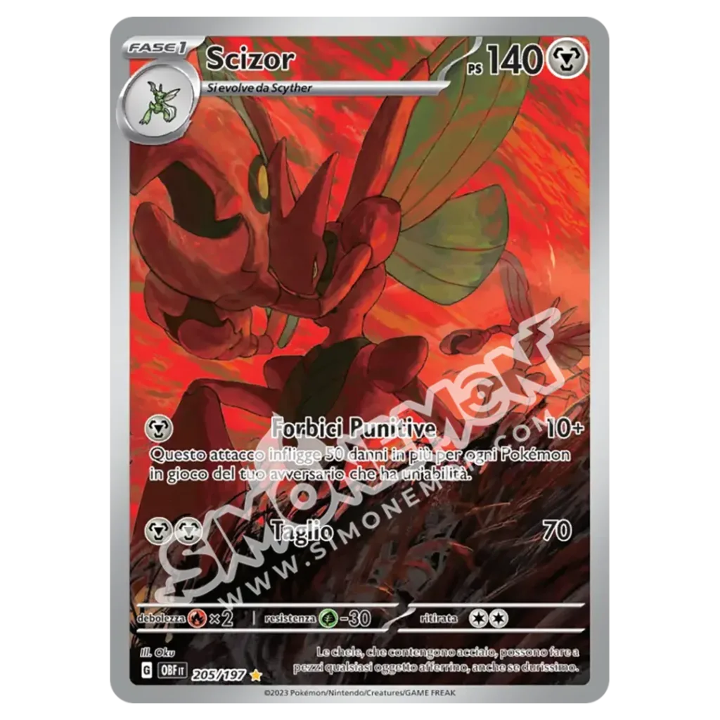 Scizor 205/197 Ossidiana Infuocata (IT)