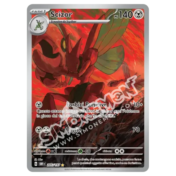 Scizor 205/197 Ossidiana Infuocata (IT)