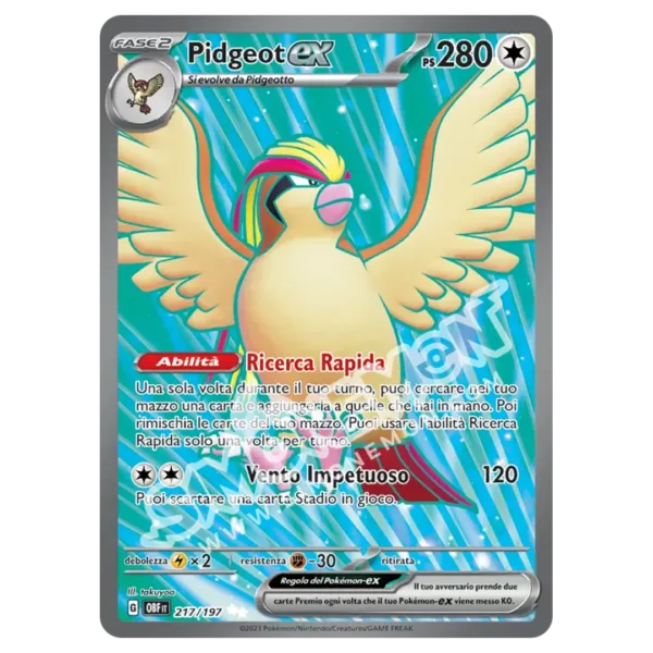 Pidgeot-ex 217/197 Ossidiana Infuocata (IT)